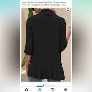 Black lightweight cardigan